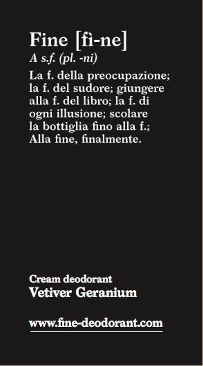 Deodorant Vetiver Geranium Probe