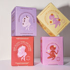 She Woke Up and Conquered the World Green Tea Sachets – pink cardboard box, cream background – tea for energy & immunity