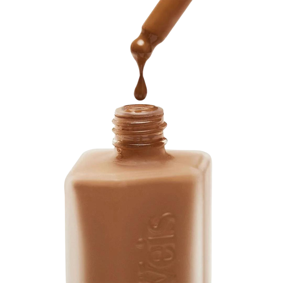 Invisible Touch Liquid Foundation – braune Flasche mit Pipette, weißer Hintergrund – Make-up