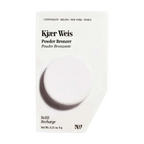 Kjaer Weis Powder Bronzer Refill – white paper card, 6g, round powder, white background – makeup