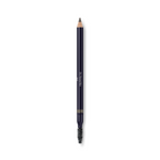 Dr. Hauschka Augenbrauenstift – dunkelblauer Stift mit Bürste, weißer Hintergrund – Augenbrauenstyling