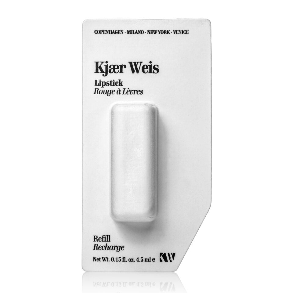 Kjaer Weis Lipstick Refill – weißes Nachfüllstück 4.5 ml, weißer Hintergrund – Lippenpflege