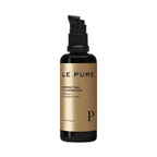 LE PURE Perfecting Illumination – schwarze Flasche mit Pumpverschluss, goldene Etikette, weißer Hintergrund – Make-up & Anti-Aging