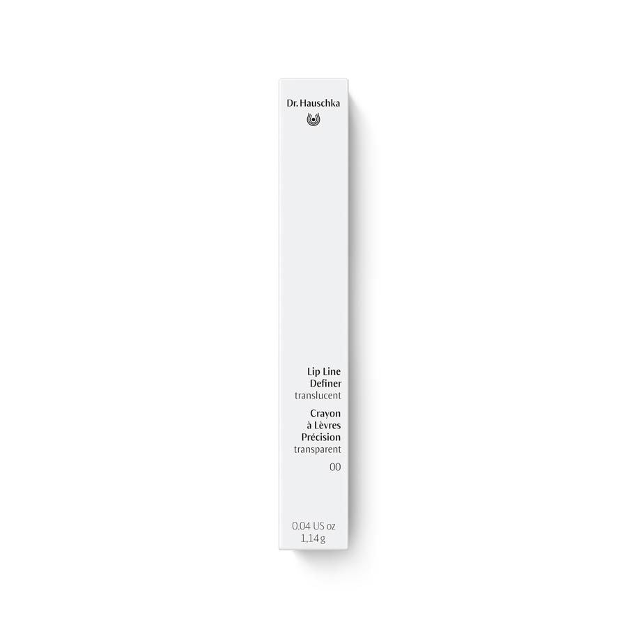 Dr. Hauschka Lip Line Definer 00 Translucent – weißes Etui 1,14 g, weißer Hintergrund – Lippenkontur
