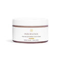 Innersense True Enlightment Scalp Scrub – white glass jar with white lid, white background – hair care