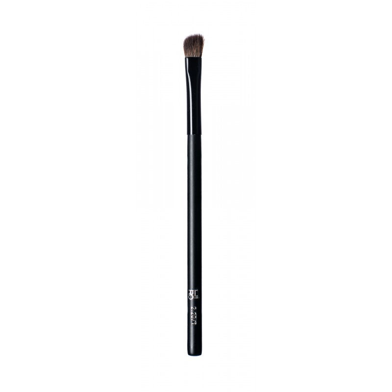 Angeled Eye Brush #2.20/1 – schwarzer Pinsel mit braunen Borsten, weißer Hintergrund – Augen-Make-up