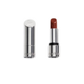 Kjaer Weis Lippenstift Effortless Nude – silberner Tubus, nudebrauner Stift, weißer Hintergrund – Make-up