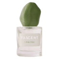 Fascent I Fig You Eau de Parfum – klares Glasfläschchen 30ml, olivgrüner Steinverschluss, weißer Hintergrund – Parfüm