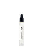 Urban Botanical Perfume Oil – clear glass bottle with black dropper cap, white label on white background – perfume