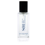 Bon Parfumeur 801 Sea Spray – klares Glasfläschchen mit schwarzem Sprühkopf, weißem Hintergrund – Haarpflege