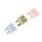 Adorro Cat Hair Clips – oval hair clips in pastel colors on white card – hair styling