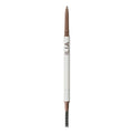 ILIA In Full Mikro-tip Brow Pencil Dark Blonde – weißer Stift mit brauner Spitze und Bürste, weißem Hintergrund – Augenbrauenstift