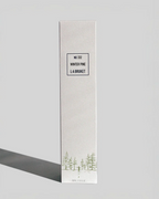 L:A Bruket No. 332 Winter Pine – white box 200ml, green pine tree illustration, gray background – body care