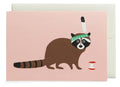 Racoon Grußkarte