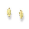 Uganda Gold Leaf Stud Earrings