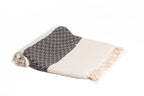 Hamamtuch Damla Schwarz/creme
