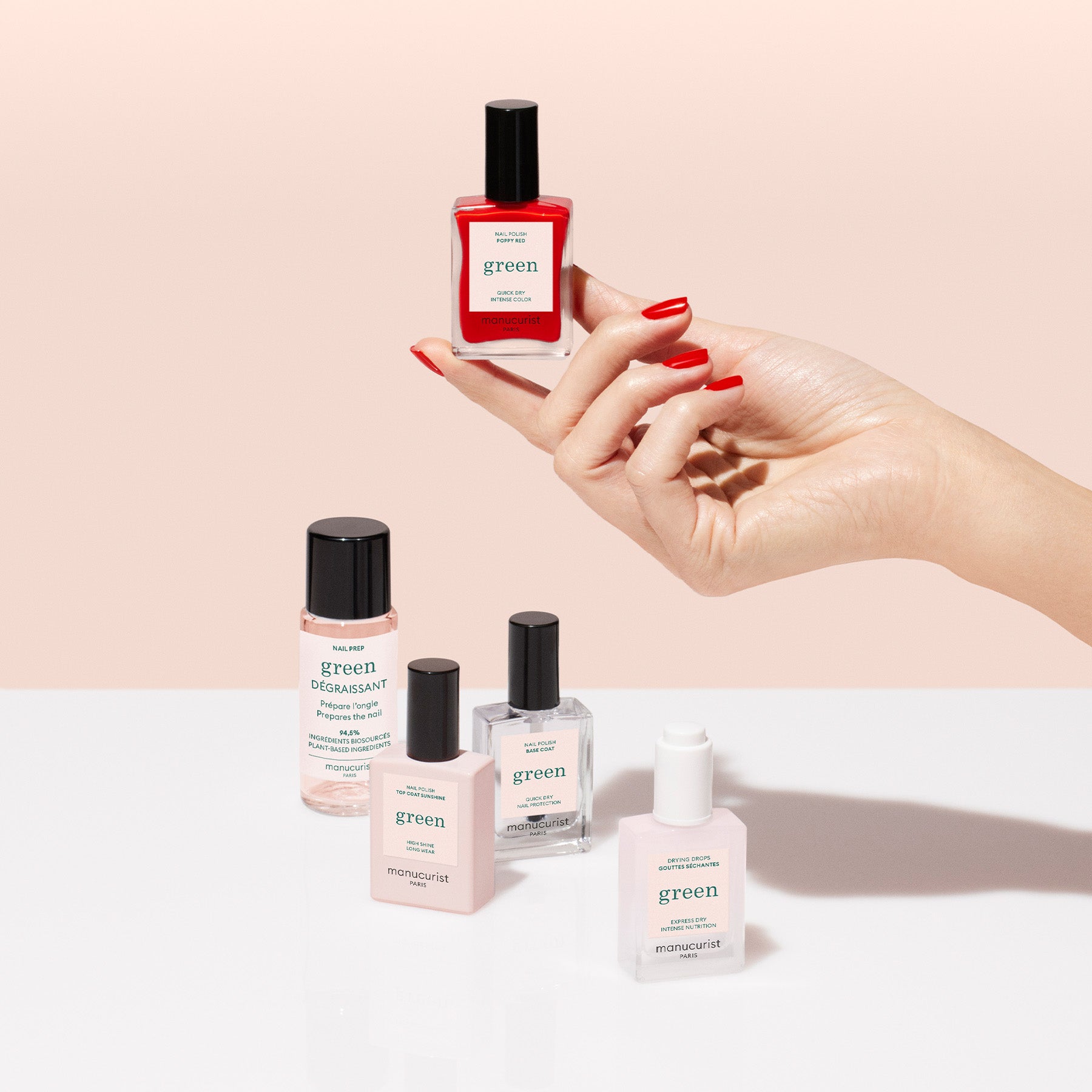 Green Einsteiger-set Mani System Full Routine Poppy Red