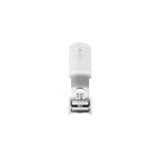 HOBBIHOCH Straight Shaped Nail Clippers – white plastic handle, stainless steel blade, white background – nail care