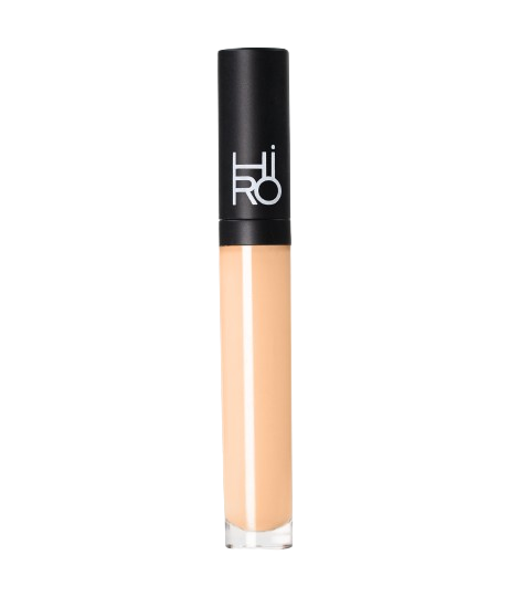 Hiro Liquid Concealer #4 Medium Light – durchsichtige Tube mit schwarzem Deckel, weißer Hintergrund – Make-up