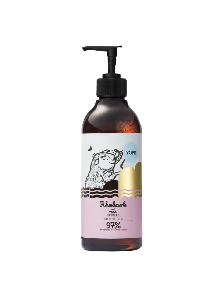 Natural Shower Gel Rhubarb and Rose