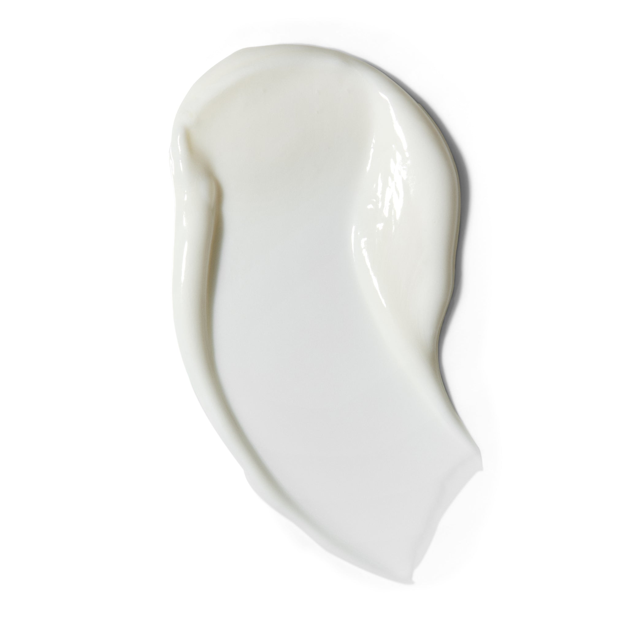 Textur der Advanced Anti-Ageing Light Cream auf weißem Hintergrund, Hautpflege