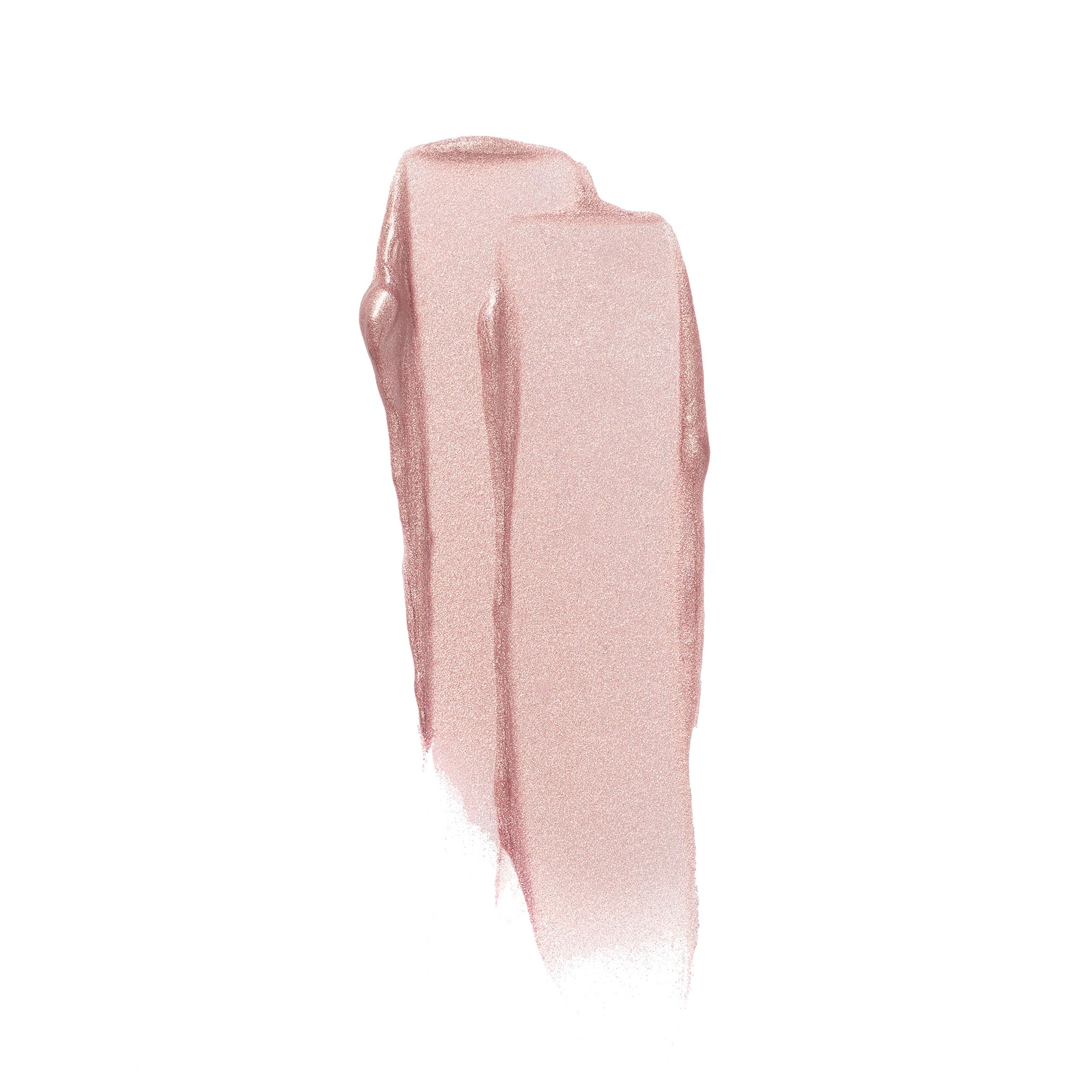 Swatch of Liquid Light Serum Highlighter in rose gold on a white background, skin care