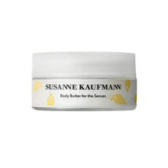 Susanne Kaufmann Body Butter for the Senses im Glas mit weißem Deckel auf weißem Hintergrund, Hautpflege