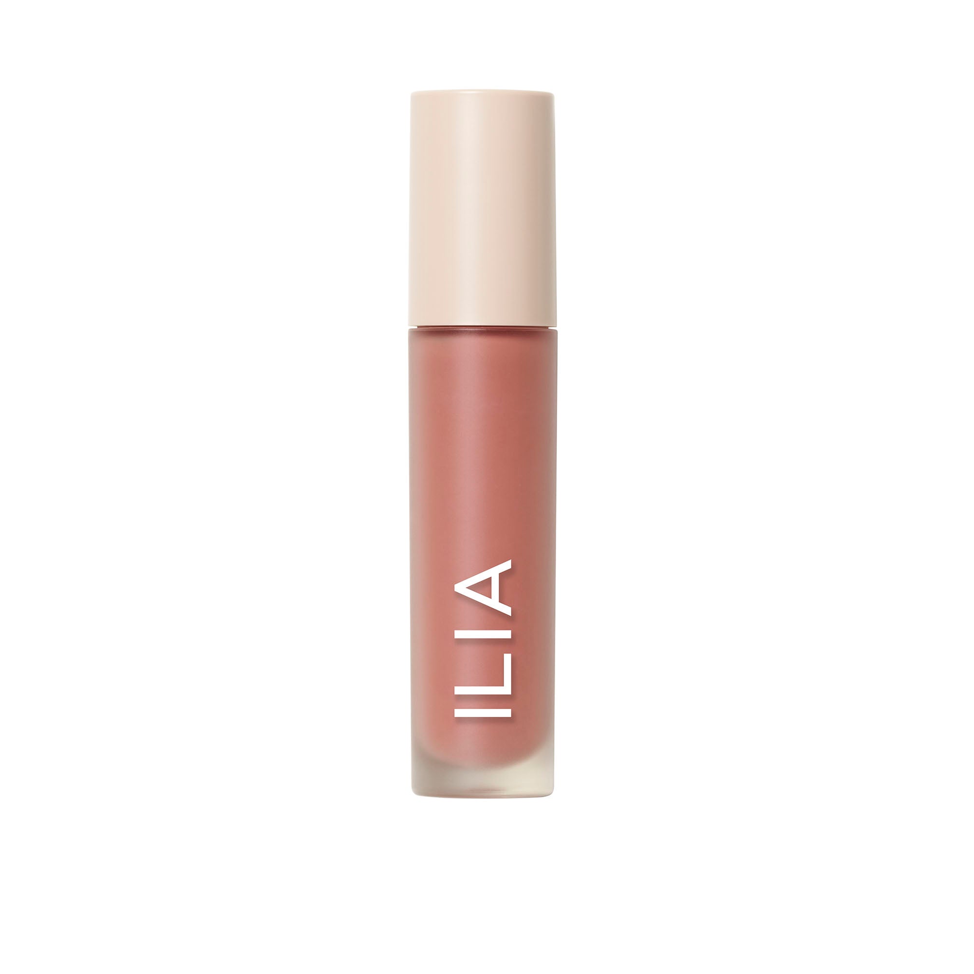 ILIA Overglaze Hydrating Lip Gloss mit beigem Verschluss auf weißem Grund, Lippenpflege