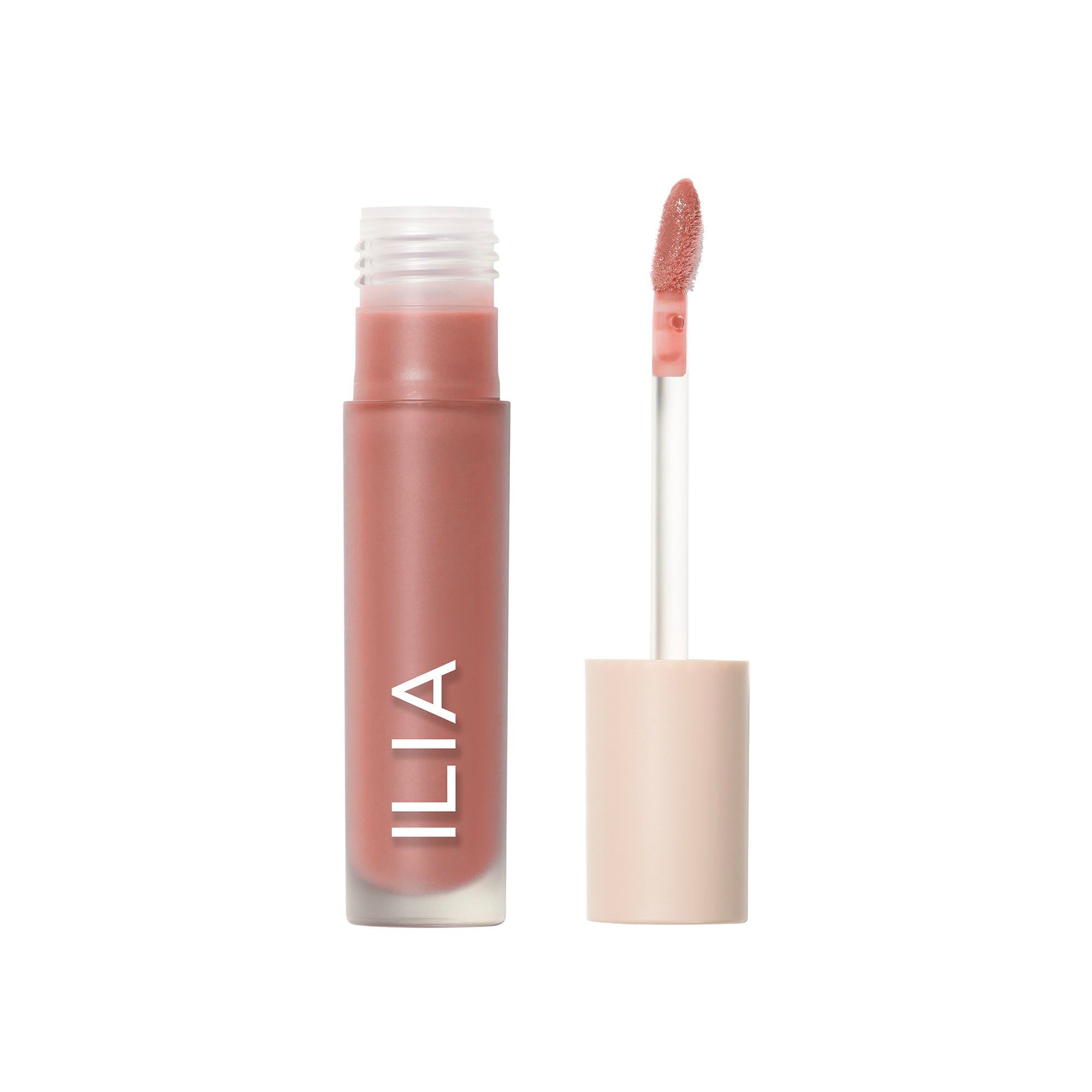 ILIA Overglaze Hydrating Lip Gloss mit Kappe auf weißem Hintergrund, Lippenpflege