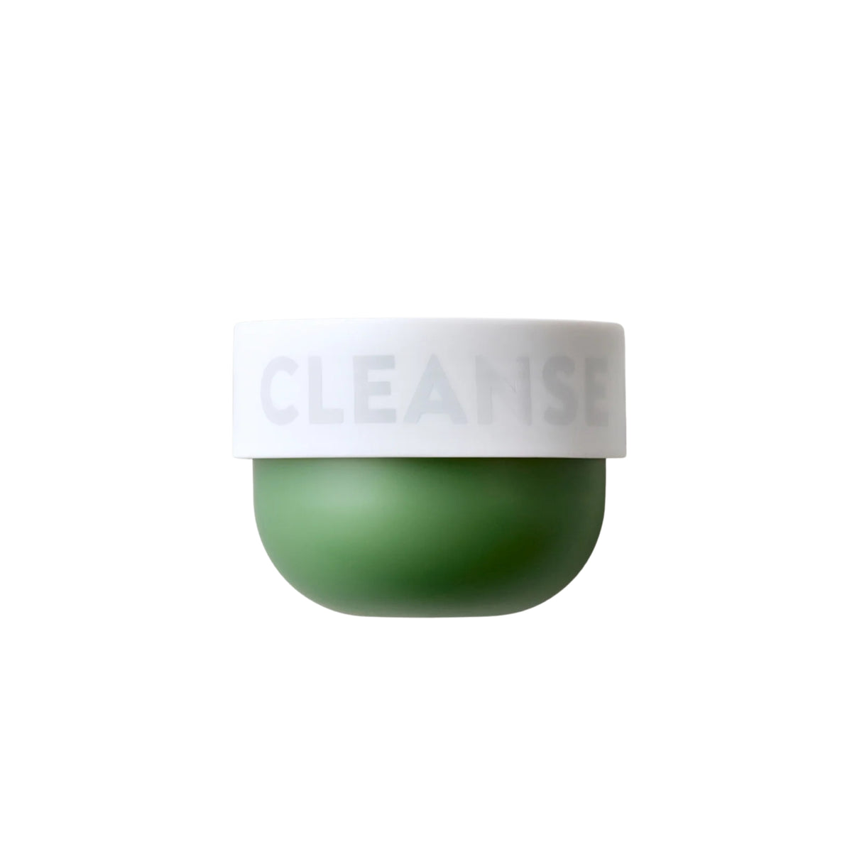 GreenGlam Reinigungsbalsam Limited Edition, runder grüner Tiegel mit weißem Deckel und der Aufschrift CLEANSE.