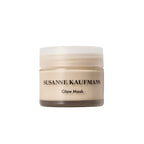 Susanne Kaufmann Glow Mask in a glass jar with a white screw cap on a white background, skin care