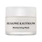Susanne Kaufmann Moisturising Mask im Glastiegel vor weißem Hintergrund, Hautpflege