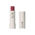 ILIA Balmy Tint Hydrating Lip Balm in einer weißen Tube mit beigem Deckel auf weißem Hintergrund, Lippenpflege