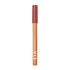 ILIA Lip Sketch Hydrating Crayon in brown wood-toned tube with cap on white background, lip care