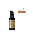 Le Pure Infinite Glow, schwarze Flasche mit goldetem Etikett  mit Ffarbmuste