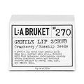 L:A Bruket No. 270 Gentle Lip Scrub in weißer Kartonverpackung, 15g, vor weißem Hintergrund, Lippenpflege