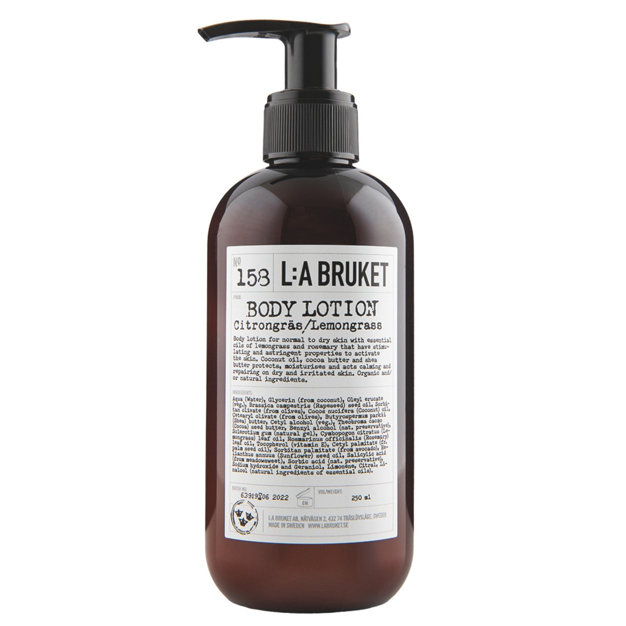 No. 158 Bodylotion Citrongräs/lemongras