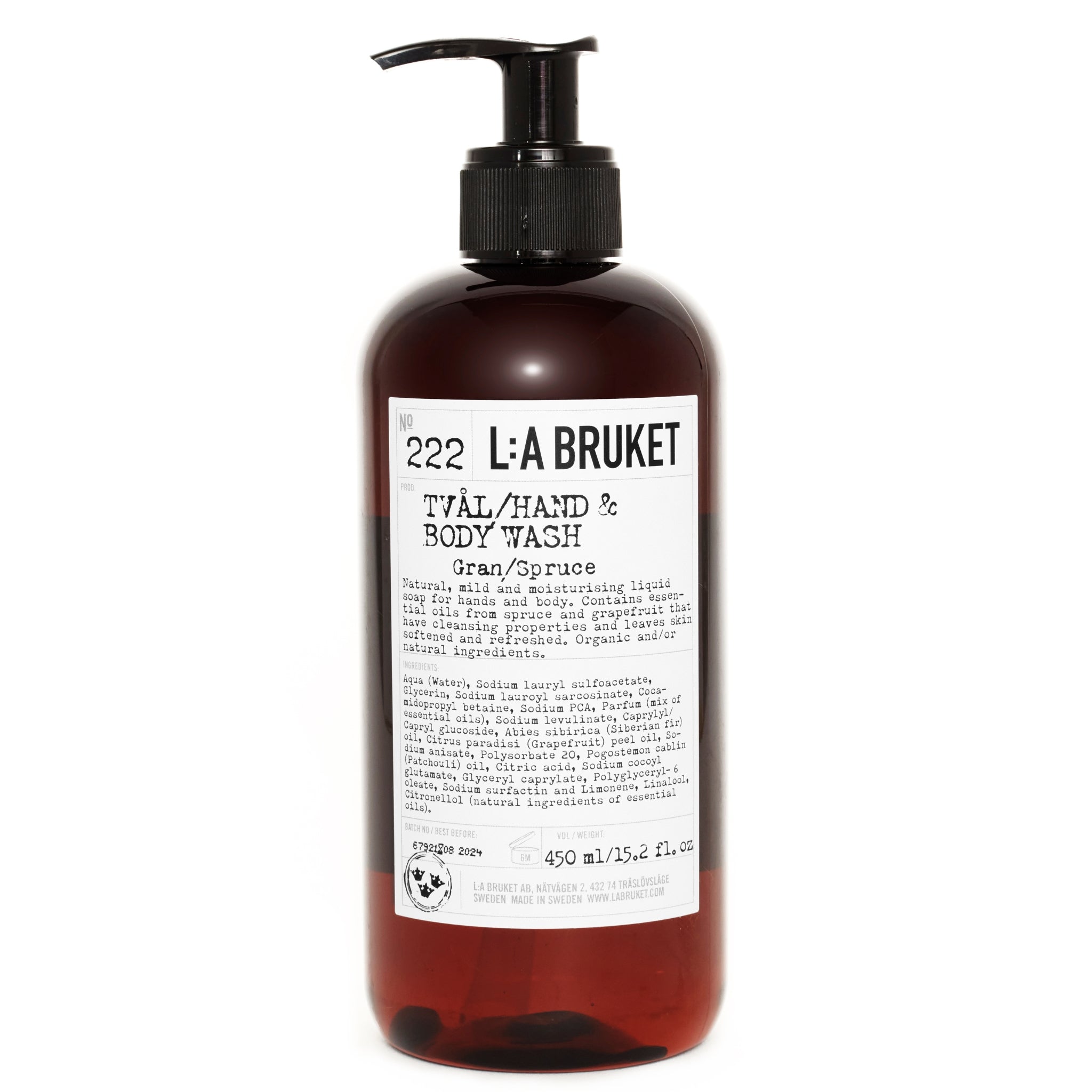 No. 222 Tval/hand & Body Wash Gran/spruce