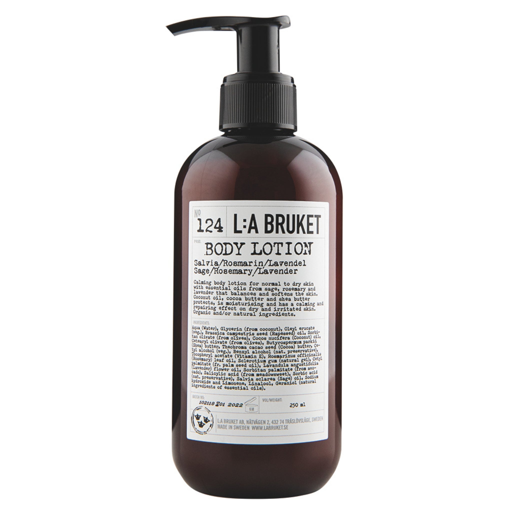 No. 124 Bodylotion Salvia/rosmarin/lavendel