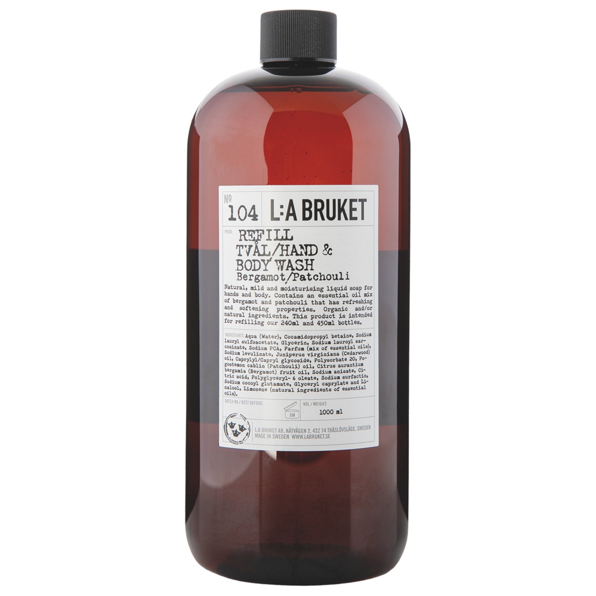 No. 104 Tval/hand & Body Wash Bergamot/patchouli