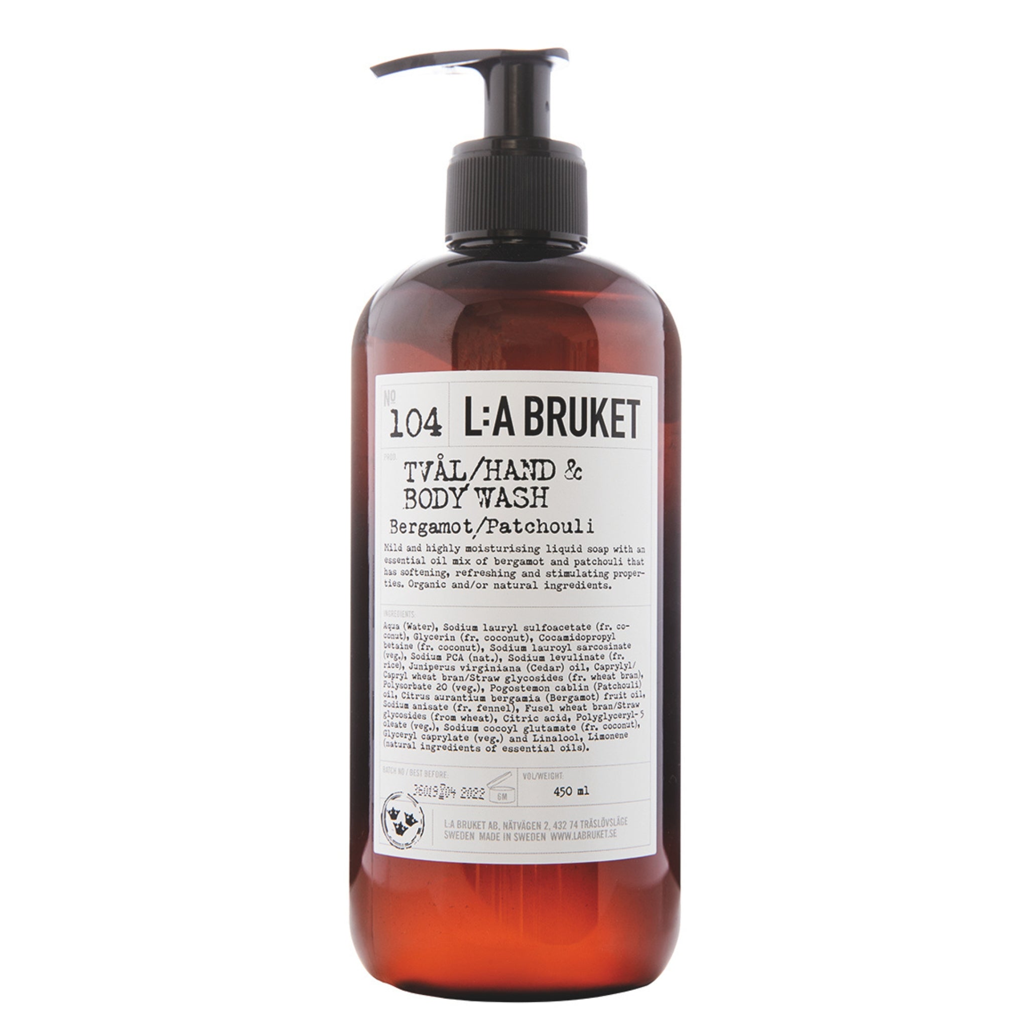 No. 104 Tval/hand & Body Wash Bergamot/patchouli