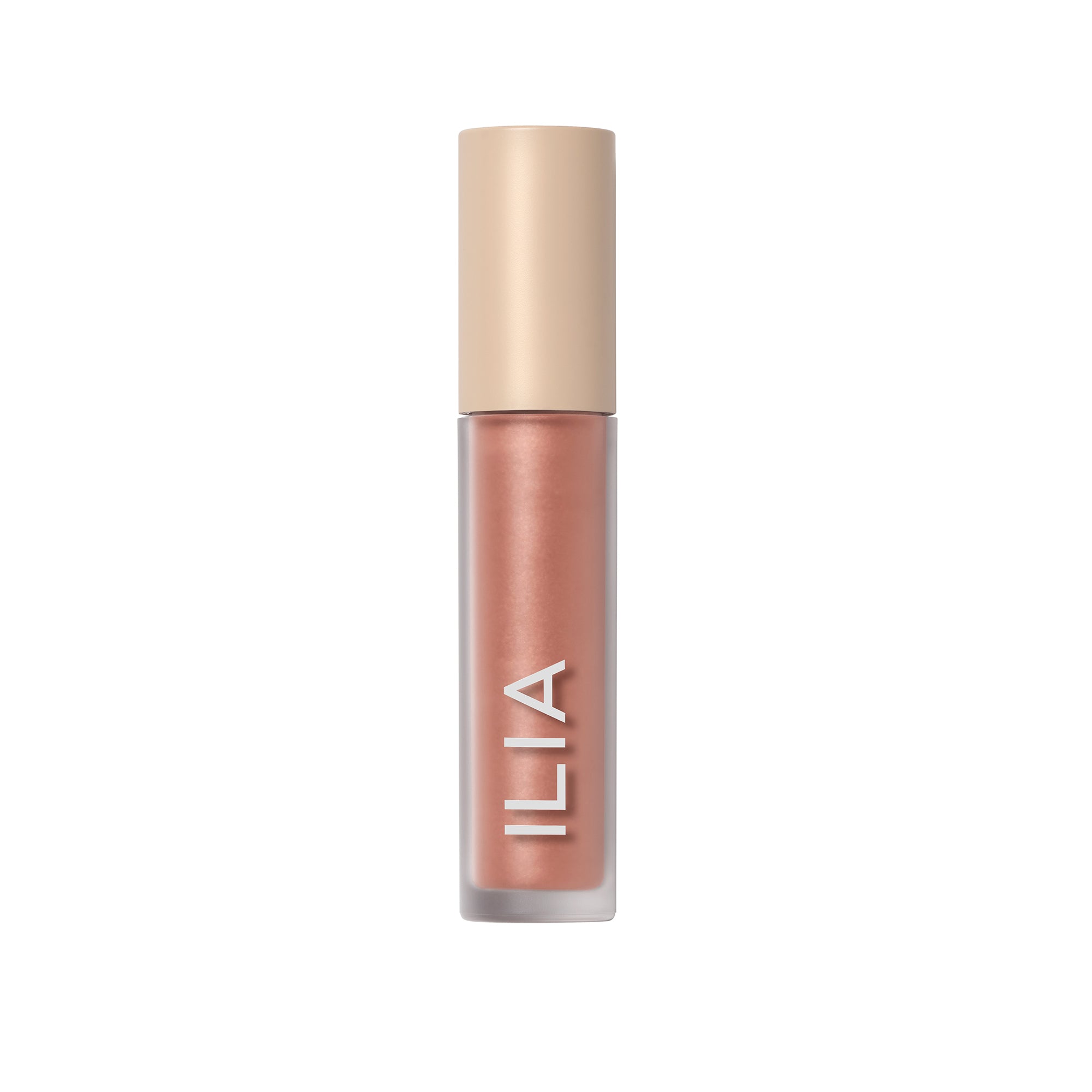 ILIA Liquid Powder Chromatic Eye Tint in einer Flasche mit beigem Verschluss vor weißem Hintergrund, Lidschatten
