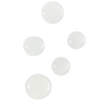 Clear drops of Ectoin Repair Serum on a white background, skin care.