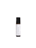 Inner Protection Aroma Roll-on in a dark glass bottle with black cap on black background, aromatherapy