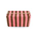 Vic Pouch Canvas Stripes Funky Pink/olive