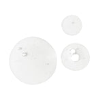 Vitamin C Komplex transparent texture drops on white background, skin care