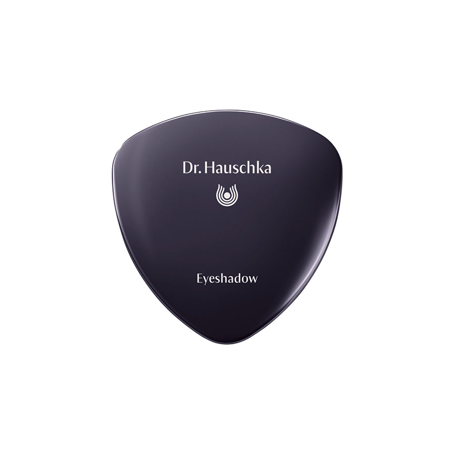 Dr. Hauschka Lidschatten 08 Golden Topaz – schwarze Dose, weißer Hintergrund – Augenmake-up