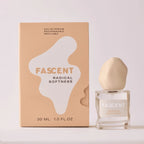 Fascent Radical Softness Eau de Parfum – 30ml glass bottle with cream stone cap, beige box – perfume