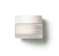 ILIA Barrier Build Skin Protectant Cream – cremefarbener Glasbehälter, weißer Deckel, weißer Hintergrund – Hautpflege