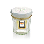 Honoré's Trip Eau de Toilette – klares Glasfläschchen mit weißem Deckel, goldener Kante, weißem Hintergrund – Parfüm